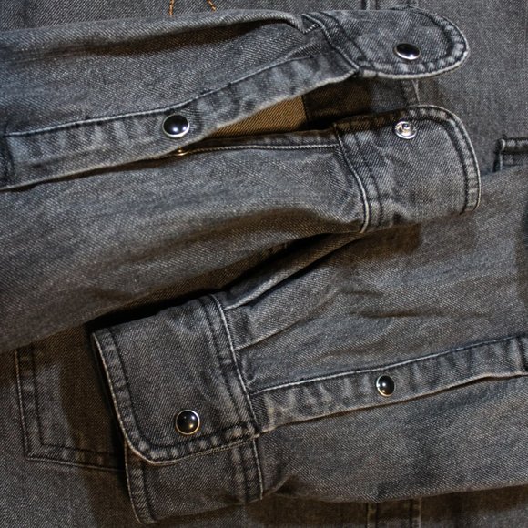 Polaris AUS Denim Jacket • The Mortal Coil • Black • Large • deadstock metalcore - Picture 3 of 7